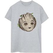 T-shirt Marvel I Am Groot Wooden Head