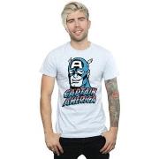 T-shirt Marvel Captain America Distressed