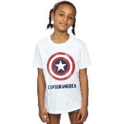 T-shirt enfant Marvel Captain America Shield Text