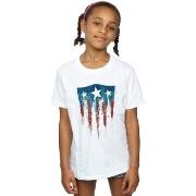 T-shirt enfant Marvel Captain America Flag Shield