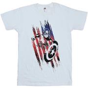 T-shirt enfant Marvel Avengers Captain America Streaks