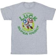 T-shirt Marvel St Patrick's Day Captain America Luck