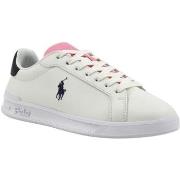 Chaussures Ralph Lauren POLO Sneaker Donna White Navy Pink 80993126000...