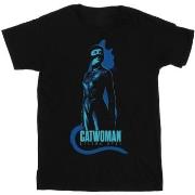T-shirt Dc Comics The Batman Catwoman Silhouette