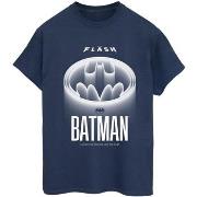 T-shirt Dc Comics The Flash Batman White Logo