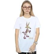 T-shirt Dessins Animés Wile E Coyote Distressed