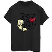 T-shirt Dessins Animés Tweety Love Heart