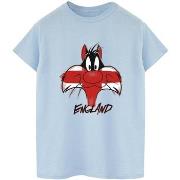 T-shirt Dessins Animés Sylvester England Face