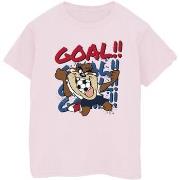 T-shirt Dessins Animés Taz Goal Goal Goal