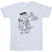 T-shirt enfant The Flintstones Fred and Wilma Kiss