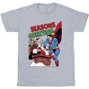 T-shirt enfant Dc Comics Superman Santa Comic