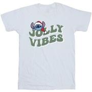 T-shirt Disney Lilo Stitch Jolly Chilling Vibes