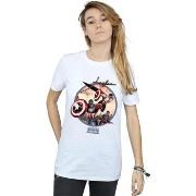 T-shirt Marvel Captain America And Falcon In Battle