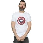 T-shirt Marvel Captain America Splatter Shield