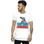 T-shirt Marvel Captain America Pixelated