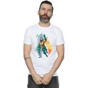 T-shirt Dc Comics Aquaman Tropical Icon