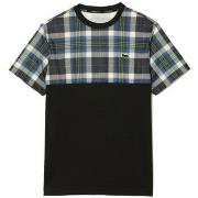 T-shirt Lacoste T-SHIRT HOMME TENNIS REGULAR FIT IMPRIMÉ CARREAUX NO