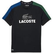 T-shirt Lacoste T-SHIRT TENNIS ULTRA-DRY COLOR-BLOCK IMPRIMÉ NOIR BL