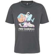 T-shirt New Balance T-SHIRT À MANCHES COURTES EN JERSEY DE COTON HOO