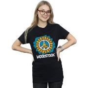 T-shirt Woodstock Flower Peace