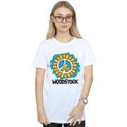 T-shirt Woodstock Flower Peace