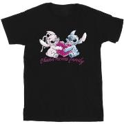 T-shirt Disney Lilo And Stitch Ohana Heart With Angel