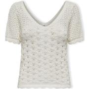 Blouses Only Top Becca Life S/S - Cloud Dancer