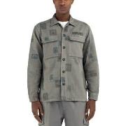 Veste Replay Veste imprim militaire gris