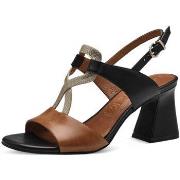 Sandales Tamaris Sandale Talon Noir et Camel