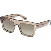 Lunettes de soleil Tom Ford FT0711 FAUSTO Lunettes de soleil, Maron/Ve...