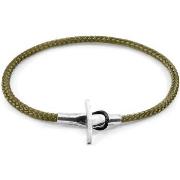 Bracelets Anchor &amp; Crew Bracelet Cambridge Argent Et Corde