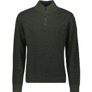 Sweat-shirt No Excess Half Zipper Vert Foncé