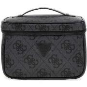 Valise Guess Vanity-cases Berta 18 In 4-Wheele Coal Logo B8688039