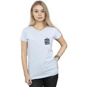 T-shirt Dessins Animés Taz Stripes Faux Pocket