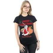 T-shirt Dessins Animés Santa Bugs Bunny