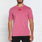 T-shirt BOSS T-shirt Diragolino rose en coton