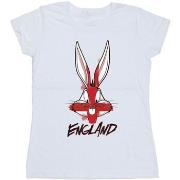 T-shirt Dessins Animés Bugs England Face