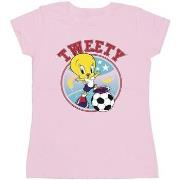 T-shirt Dessins Animés Tweety Football Circle