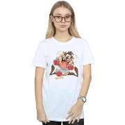 T-shirt Dessins Animés Taz Valentine's Day Madly In Love