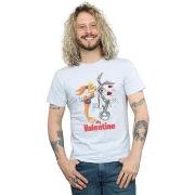 T-shirt Dessins Animés Bugs Bunny And Lola Valentine's Day