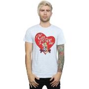 T-shirt Dessins Animés Valentine's Day Love Me