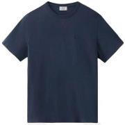 T-shirt Woolrich T-shirt Sheep Homme Melton Blue