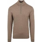 Sweat-shirt Profuomo Pullover Half Zip Luxury Beige