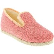 Chaussons Chausse Mouton - Charentaises BERMUDES - Rose - Taille