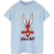 T-shirt Dessins Animés Bugs England Face