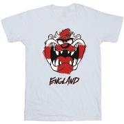 T-shirt Dessins Animés Taz England Face