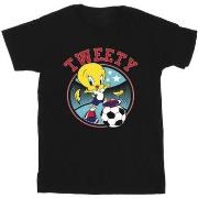 T-shirt Dessins Animés Tweety Football Circle