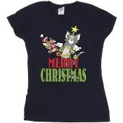 T-shirt Dessins Animés Merry Christmas Baubles