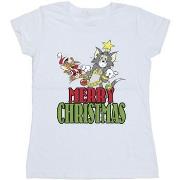 T-shirt Dessins Animés Merry Christmas Baubles