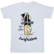 T-shirt Dessins Animés Tweety And Sylvester Perfect Waves